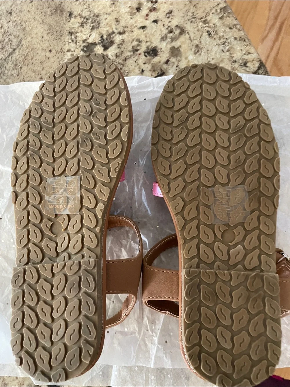2 Girls Sandals. Size 3